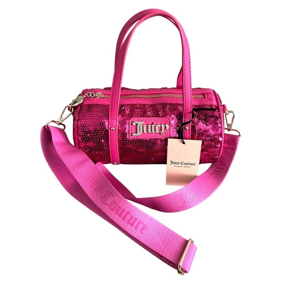 Juicy Couture Queen Of Everything  Sequins Mimi Barrel Crossbody Bag - Picture 1 of 7